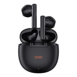 DIZO Buds P with Fast Charge, 40HPlaytime & 13mm Driver (by realme TechLife) Bluetooth Headset (Dynamo Black, True Wireless) (Open Box)
