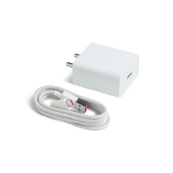 Mi 33W SonicCharge 2.0 USB Charger|Wall Charger Adapter with USB to Type-C Cable Included|Fast Charging|QC Charging|Adapter + USB to Type C Cable (Open Box)