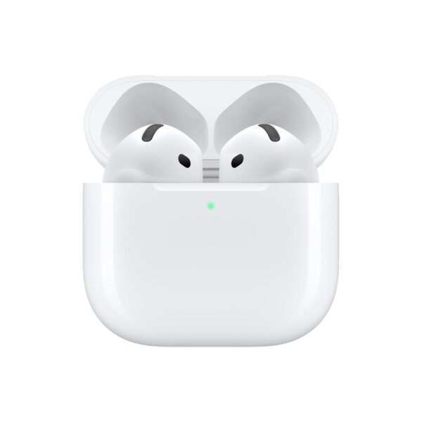 Apple AirPods 4 Wireless Earbuds, Bluetooth Headphones, Personalised Spatial Audio, Sweat and Water Resistant, USB-C Charging Case, H2 Chip, Up to 30 Hours of Battery Life, Effortless Setup for iPhone (Open Box)