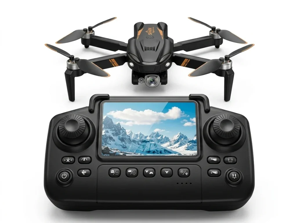 S6H Pro foldable drone with HD camera and screen remote controller