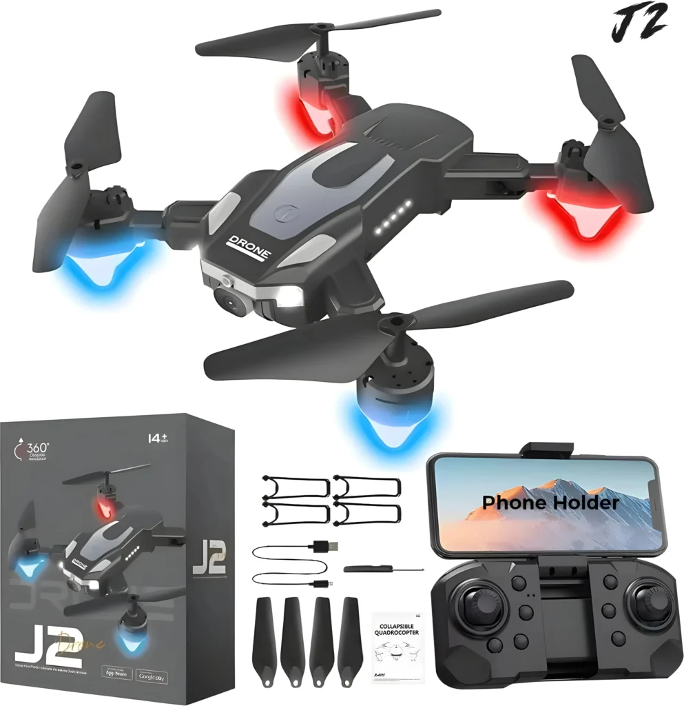 J2 foldable drone with HD camera and WiFi FPV technology